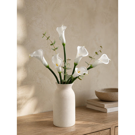 White Real Touch Calla Lily Stems, Set of 6