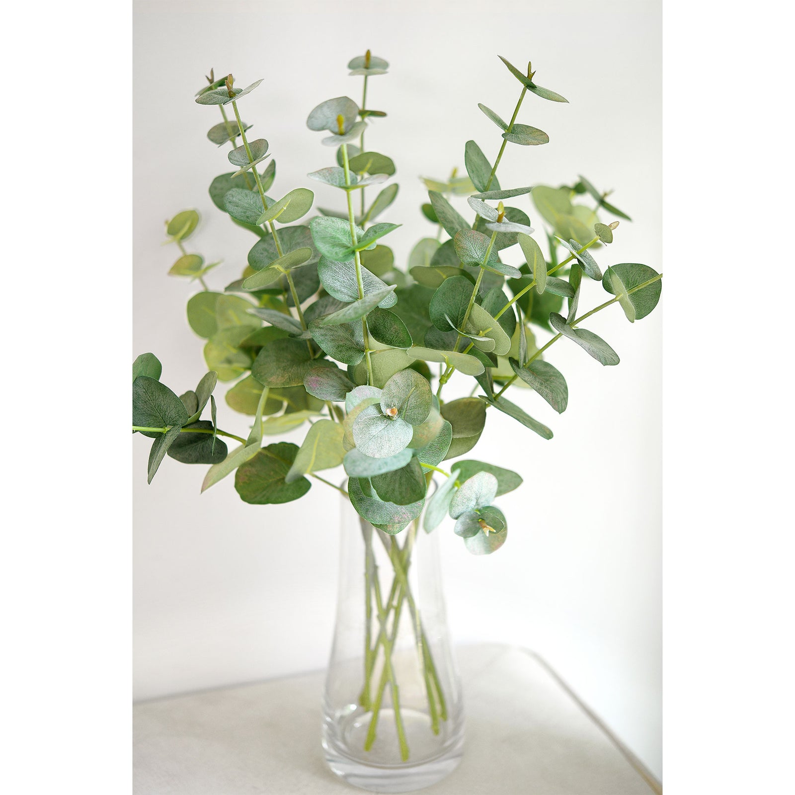 Real Looking True Blue Eucalyptus 19.7” (50cm) Greenery Artificial Eucalyptus Leaves FiveSeasonStuff Floral 2 Stems