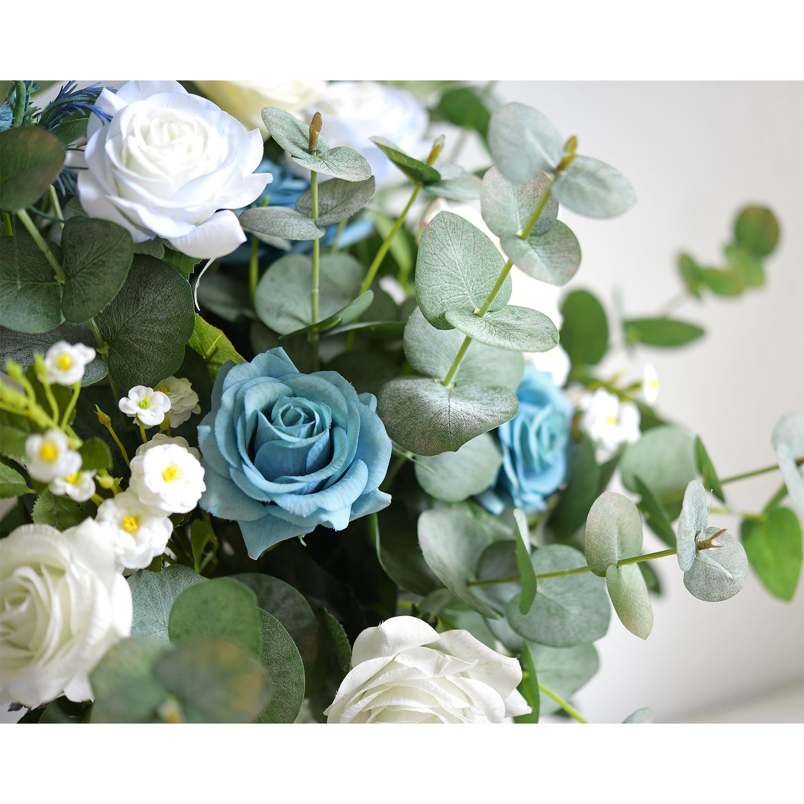 Real Looking True Blue Eucalyptus 19.7” (50cm) Greenery Artificial Eucalyptus Leaves FiveSeasonStuff Floral 2 Stems