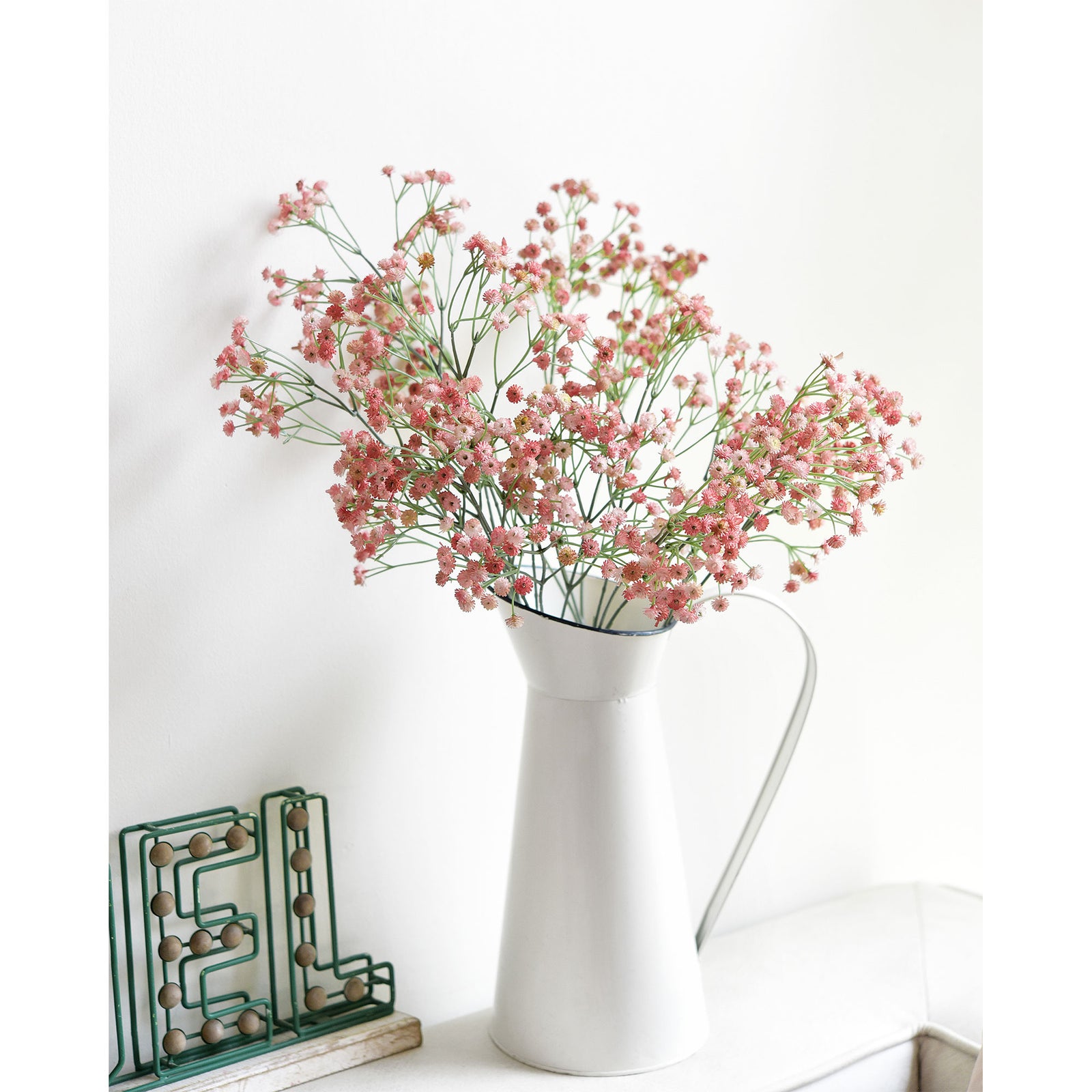 6 Stems 69cm Ruddy Pink Baby’s Breath Artificial Flowers Baby’s Breath Gypsophila Tall Long Stems