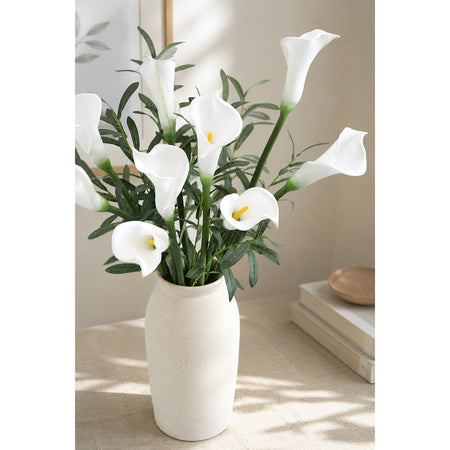 White Real Touch Calla Lily Stems, Set of 6