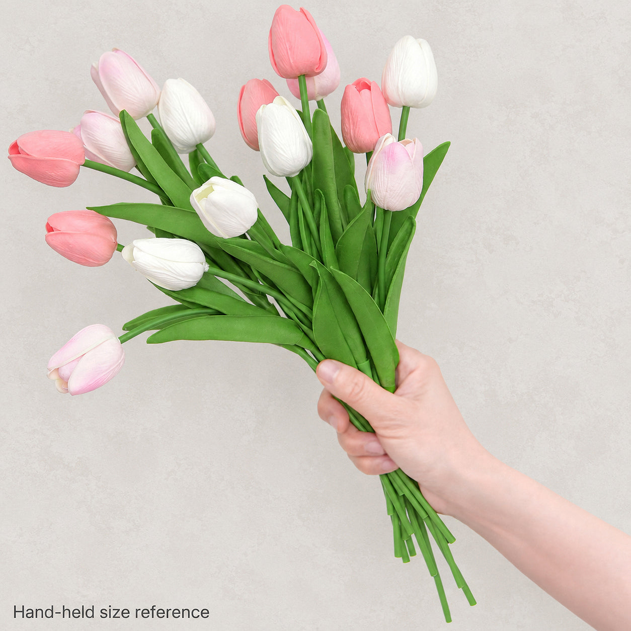 Real Touch Artificial Tulips, Mixed Colors, Set of 15