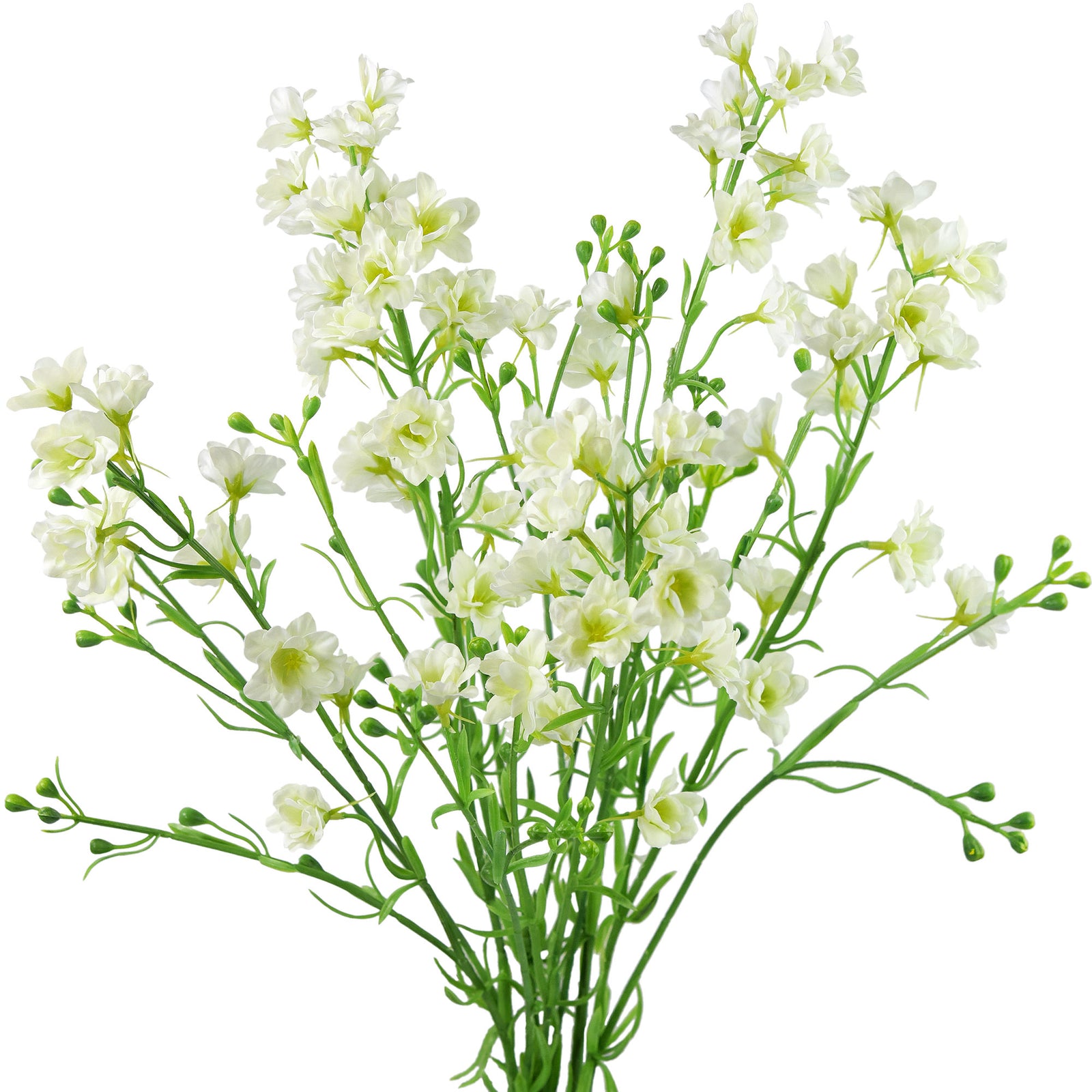 White Delphinium Real Touch Artificial Flowers, 24.8” 6 Stems FiveSeasonStuff Floral