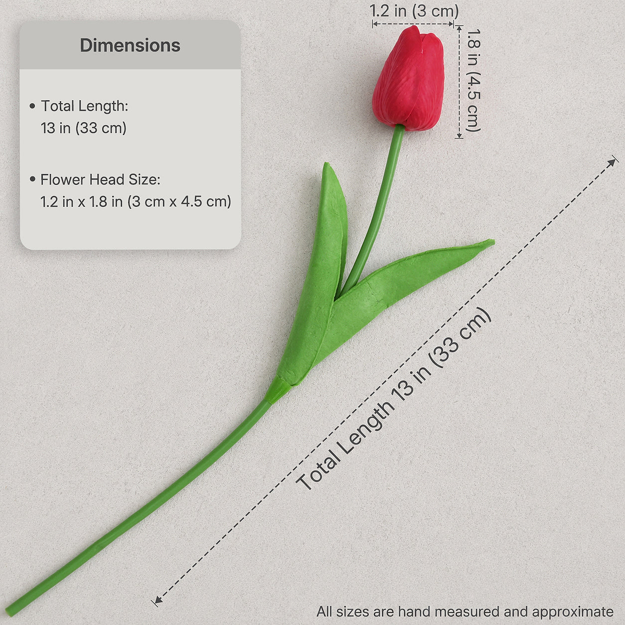 Real Touch Artificial Tulips, Mixed Colors, Set of 15