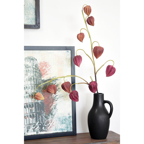 Artificial Chinese Lantern Stems – Plum Spice (Plum-Brown) – Set of 3