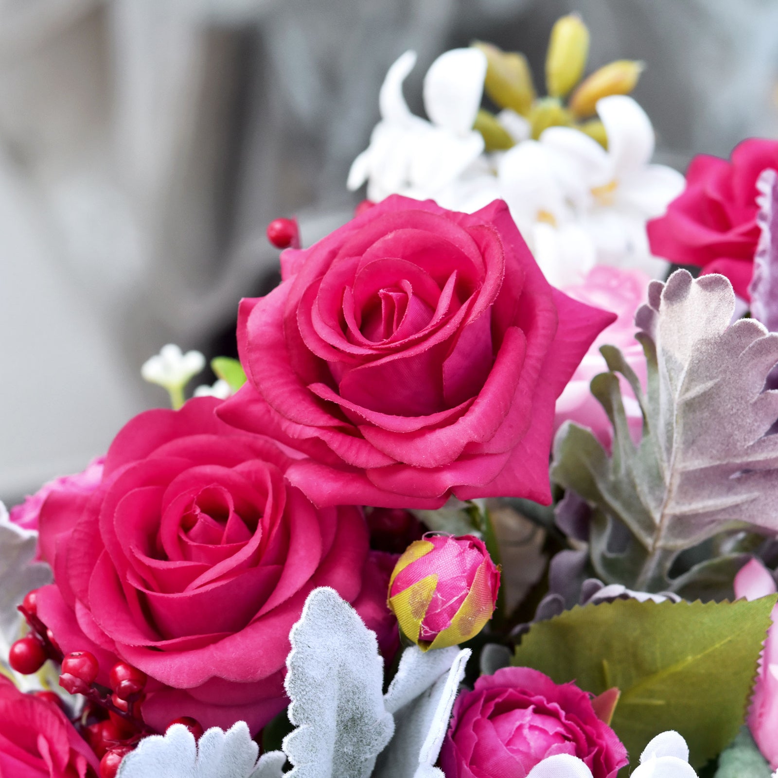 Hot Lady Real Touch Silk Artificial Flowers ‘Petals Feel and Look like Fresh Roses 10 Stems