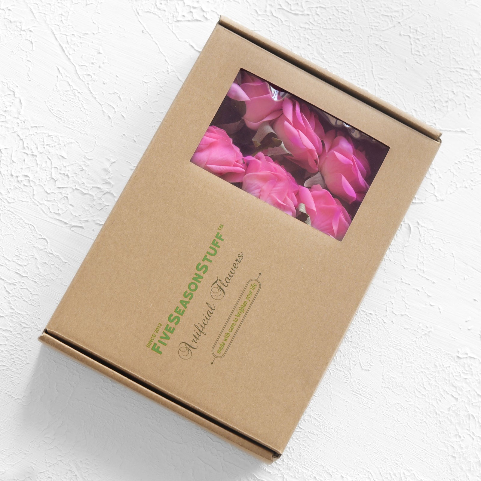 Magenta Real Touch Silk Artificial Flowers ‘Petals Feel and Look like Fresh Roses 10 Stems