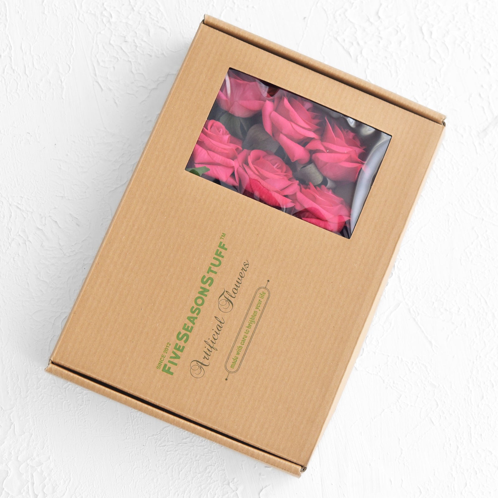 Hot Lady Real Touch Silk Artificial Flowers ‘Petals Feel and Look like Fresh Roses 10 Stems