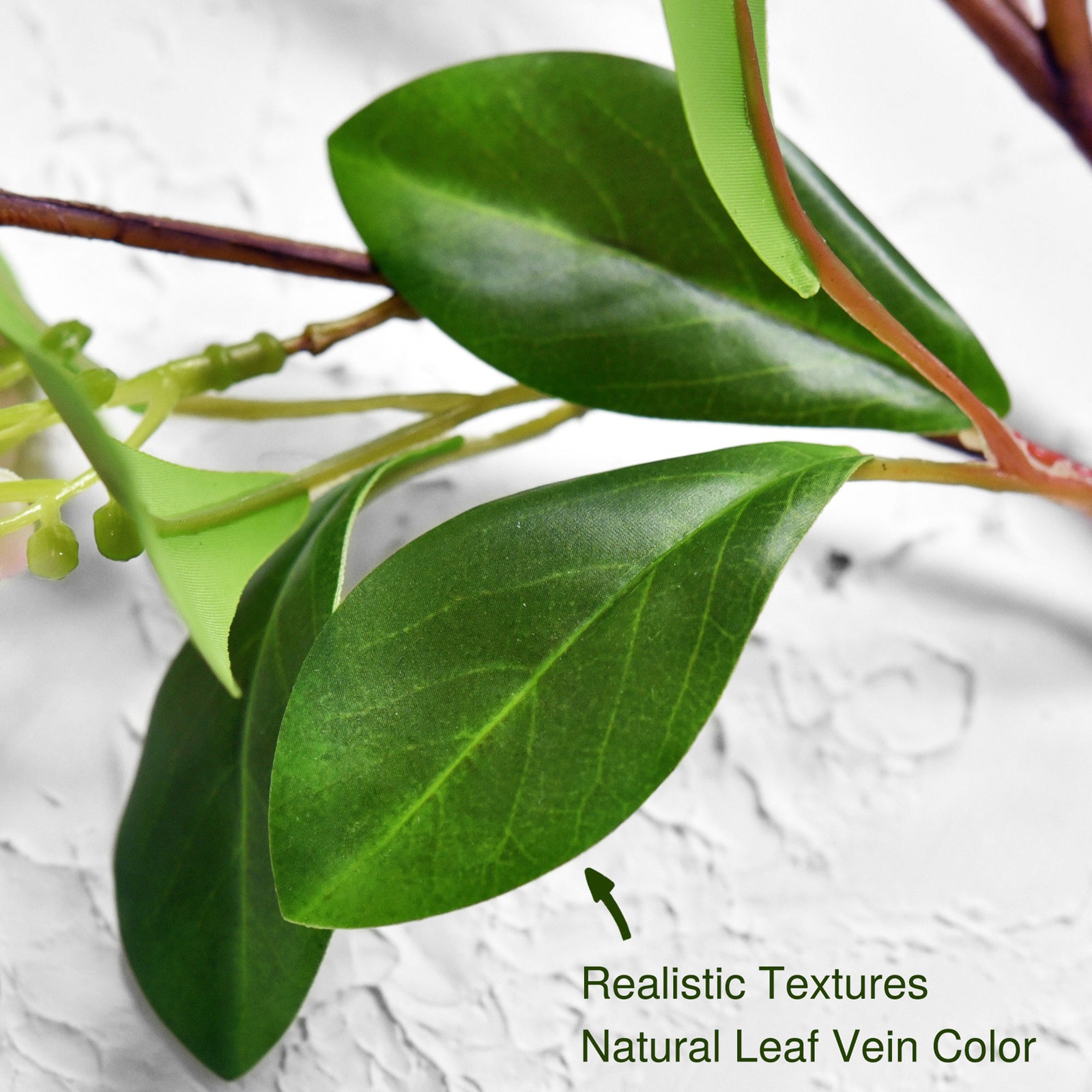 5 Stems Artificial Light Pink Murraya Panniculata Branches Orange Jessamine Greenery Floral Arrangement Decoration 30 inches