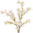 Snowy White Sakura Elegance – 2 Stems (3.2ft / 98cm)