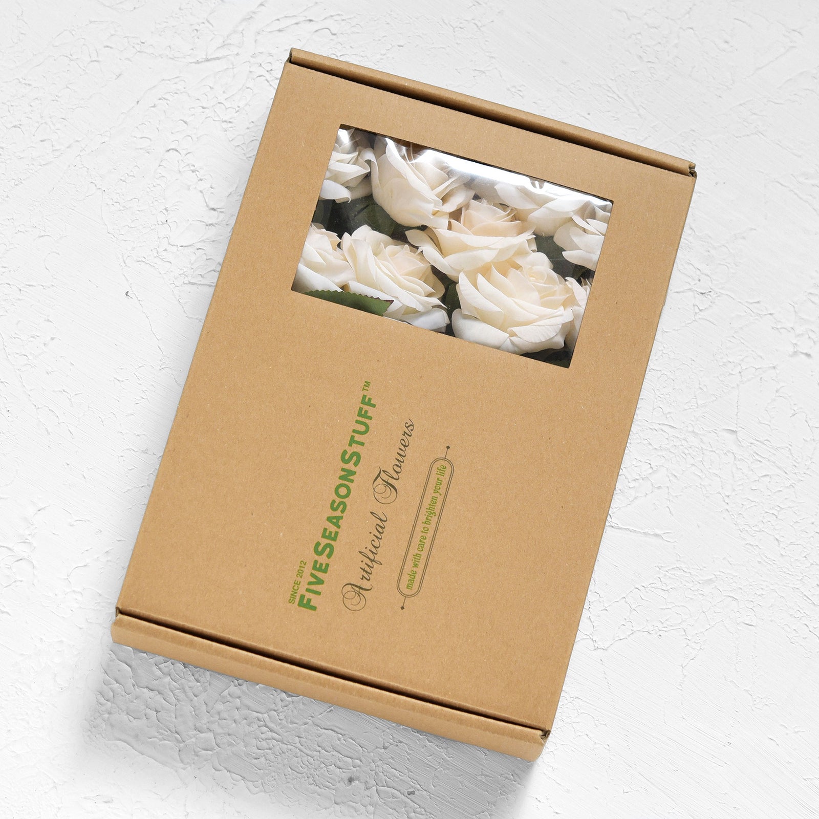 Light Champagne Real Touch Roses Silk Artificial Flowers ‘Petals Feel and Look like Fresh Roses' Wedding, Bridal, Home Décor