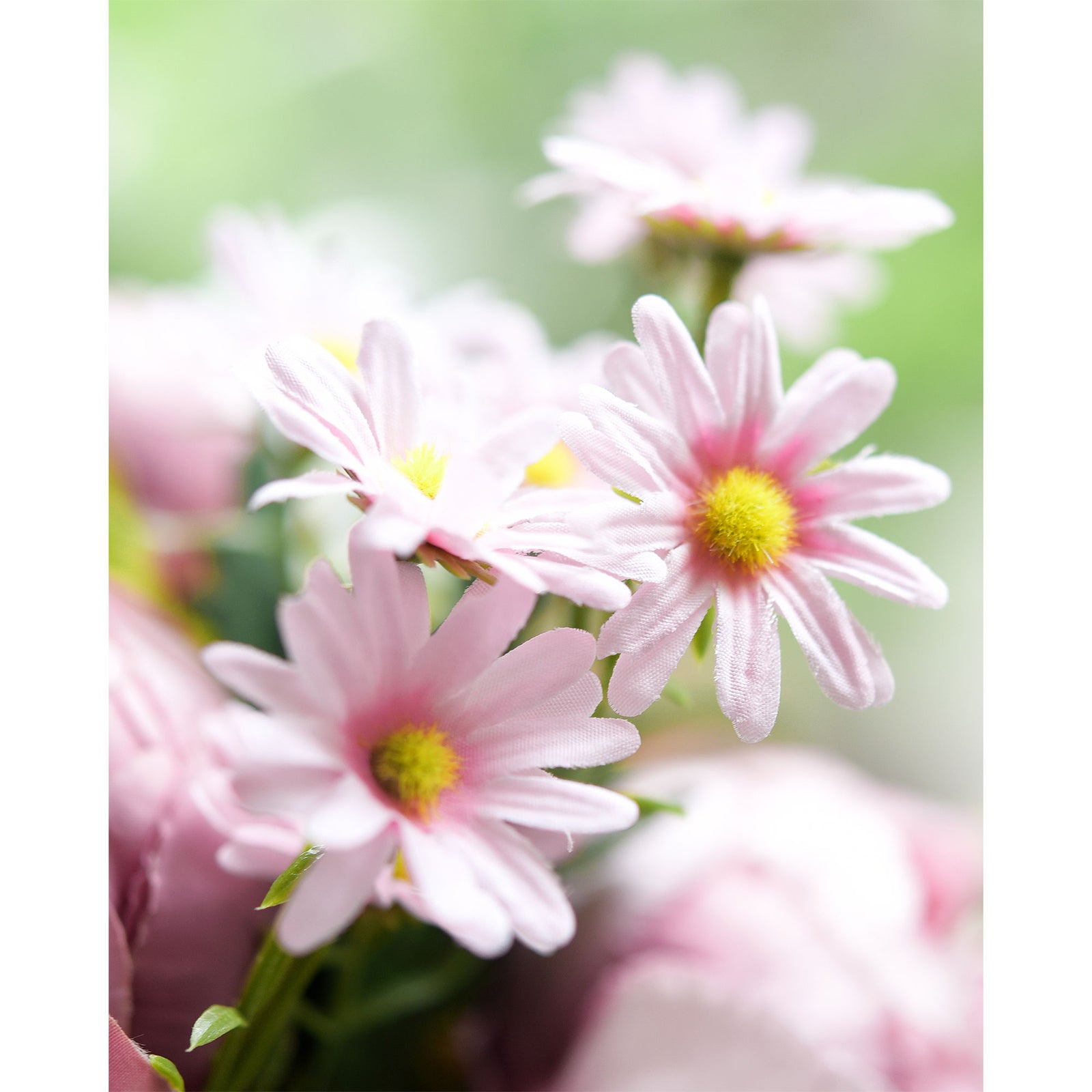 Bohemian Pink Light Mauve Peony and Pink Daisy Mix Flower Bouquet Artificial Flowers Arrangement FiveSeasonStuff Floral