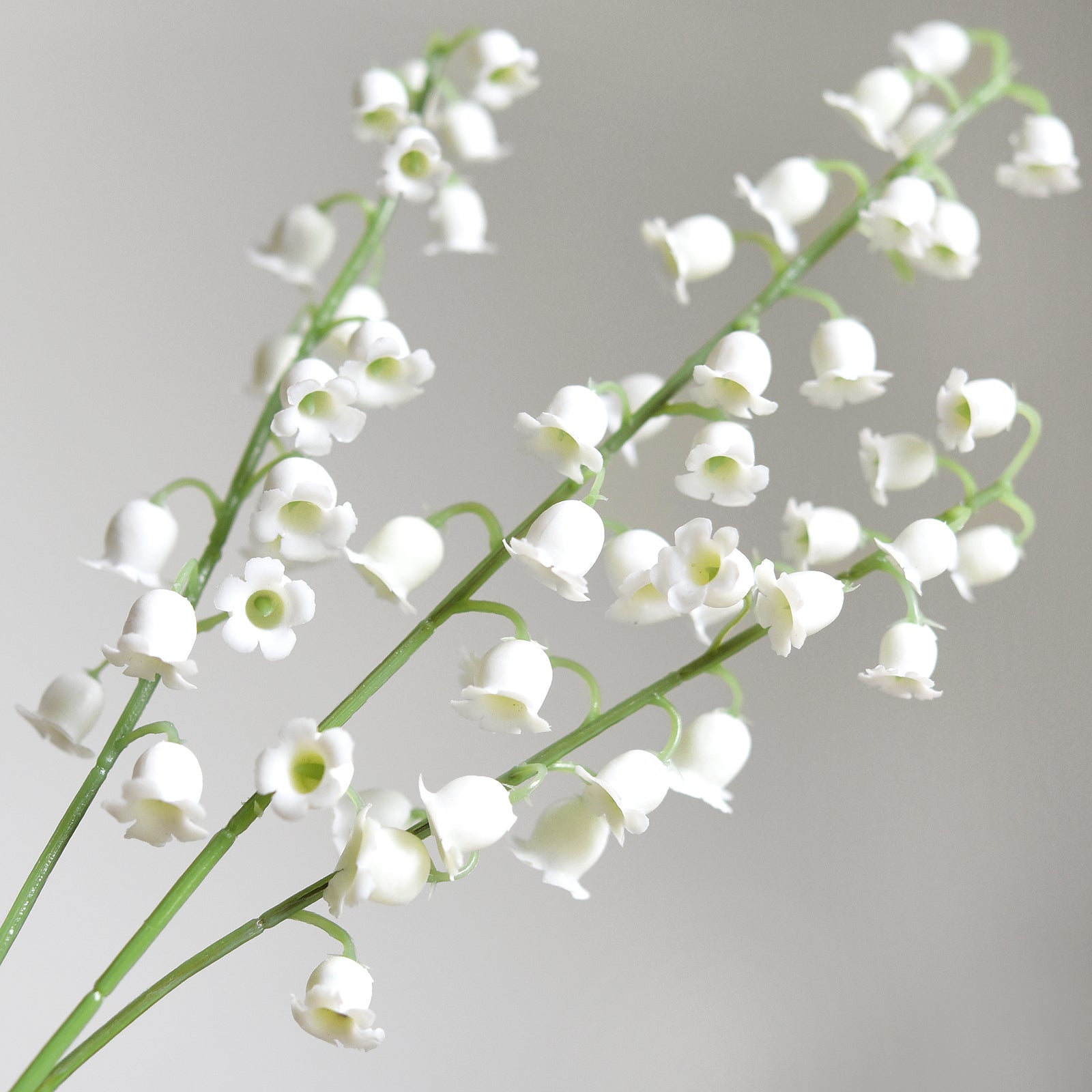 Soft-Touch Artificial Lily of the Valley Bouquet – 7 Stems (14.2")