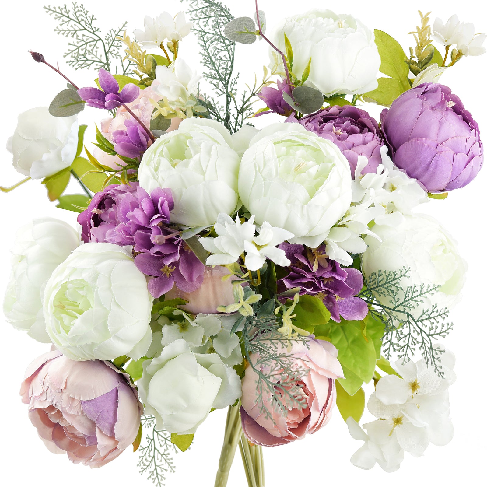 can you plant lavender with peonies Whimsical Lavender Bliss – Artificial Peonies Bouquet (Set of 2), Purp – FiveSeasonStuff