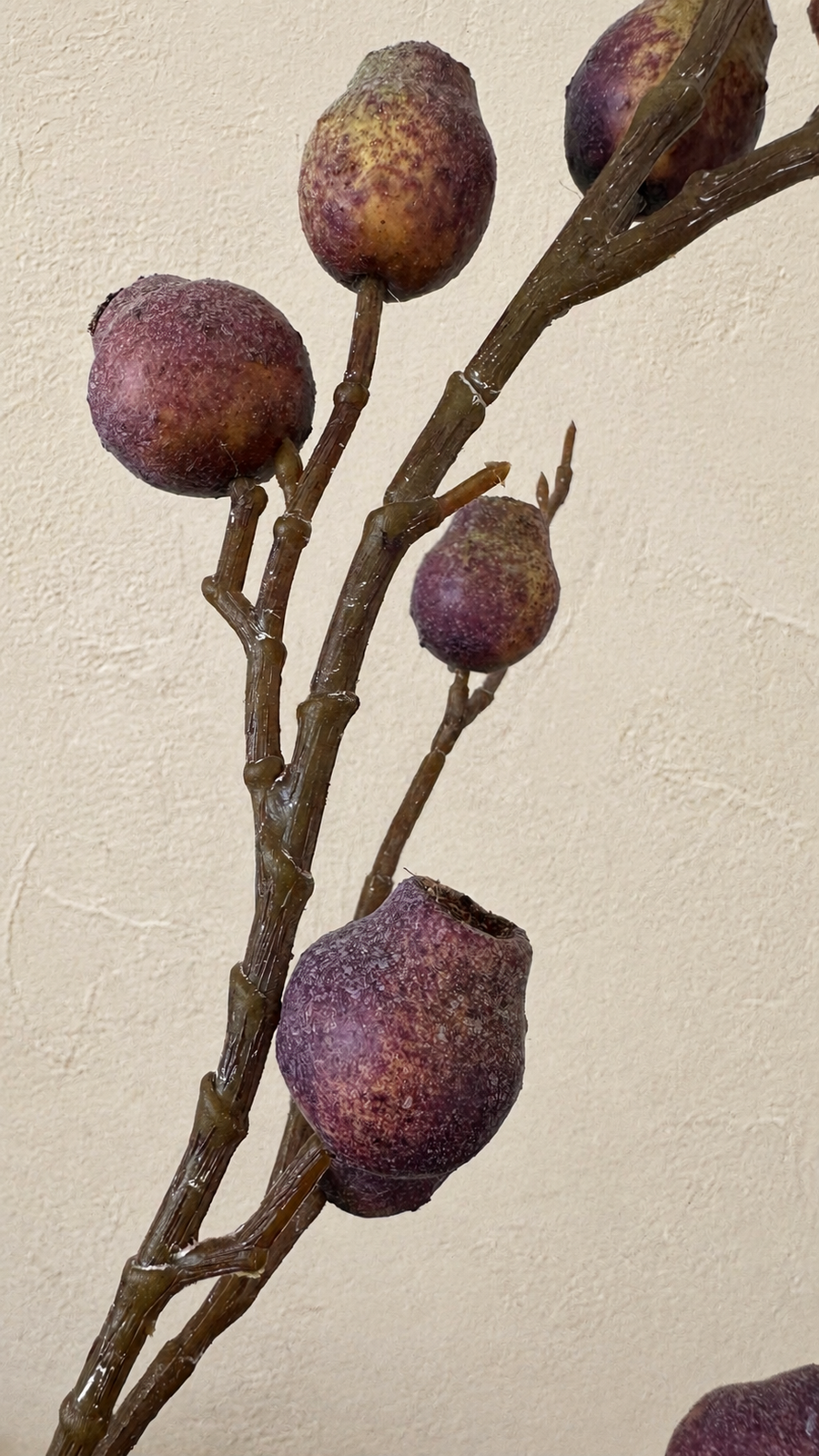 Dusty Plum textured berry branch for muted fall floral arrangement