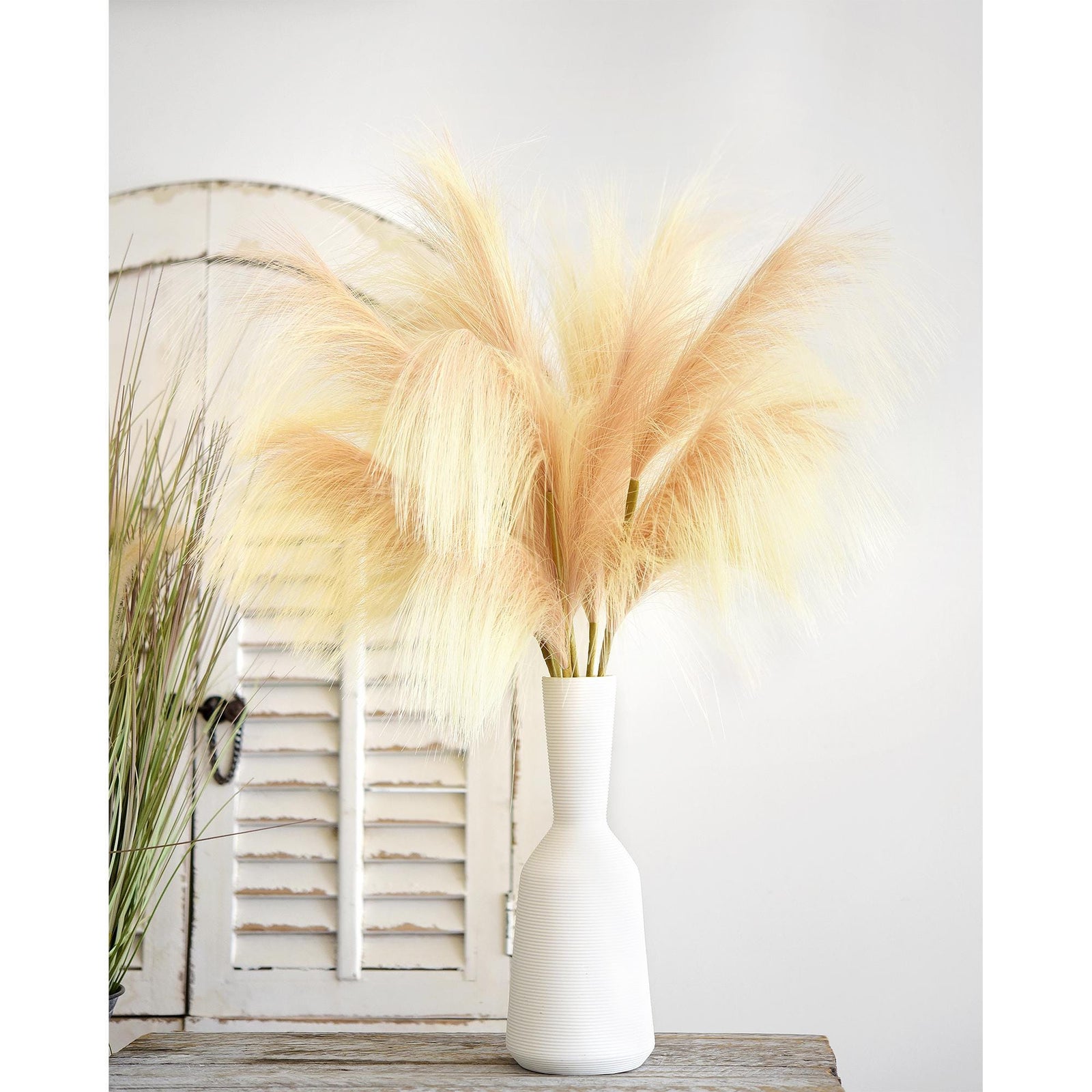 Faux Pampas Grass Branches, Home Décor 2.4ft(72cm) Tall -Set of 6 by FiveSeasonStuff
