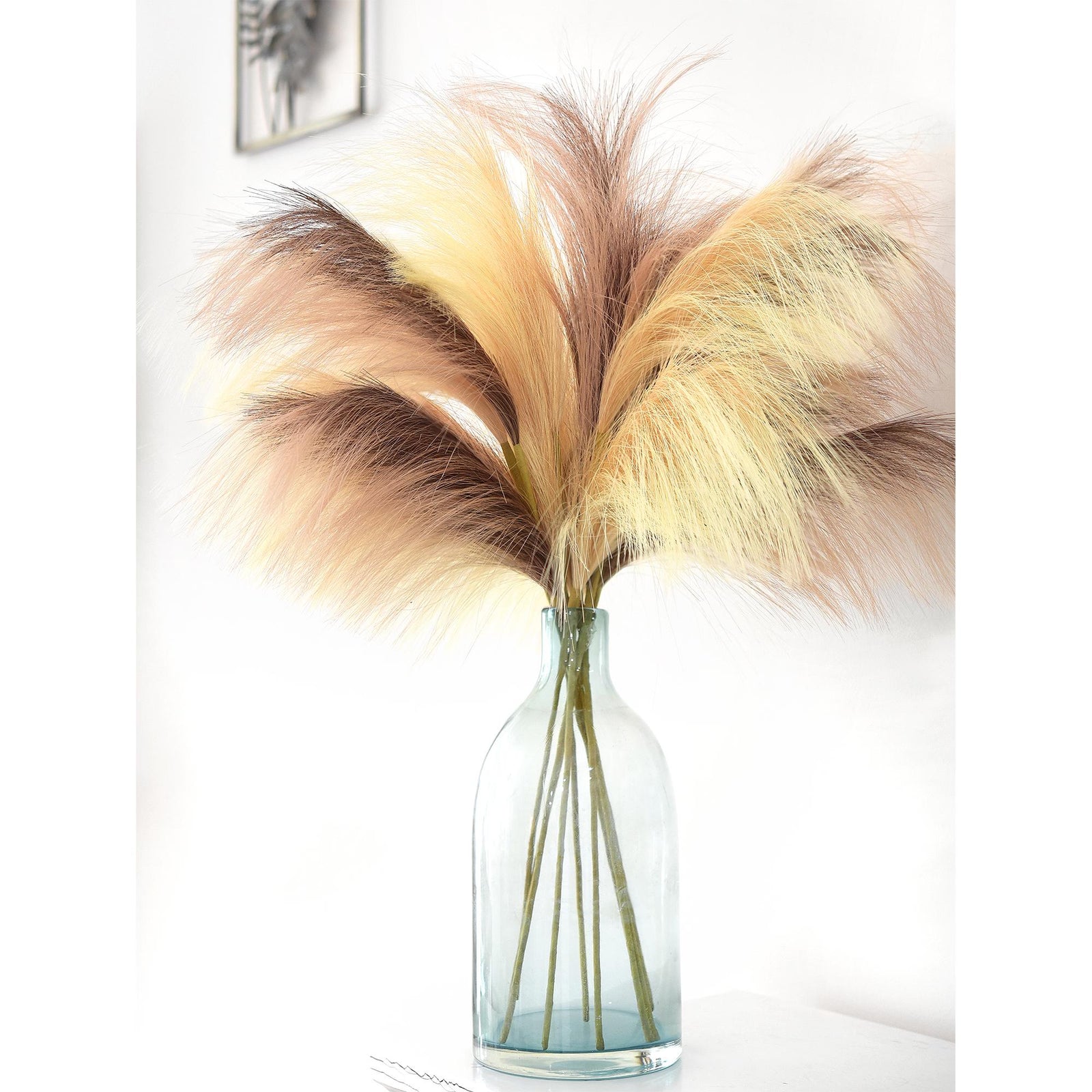 Faux Pampas Grass Branches, Home Décor 2.4ft(72cm) Tall -Set of 6 by FiveSeasonStuff