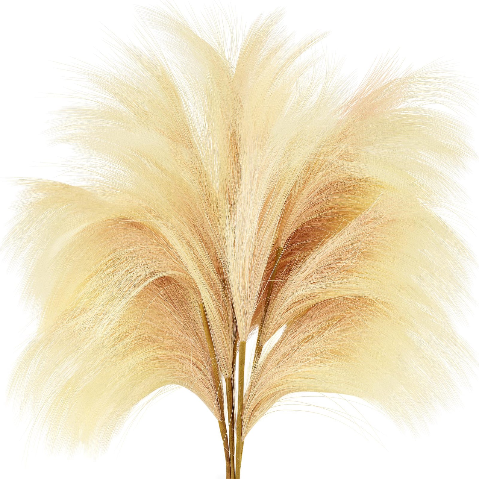 Faux Pampas Grass Branches, Home Décor 2.4ft(72cm) Tall -Set of 6 by FiveSeasonStuff
