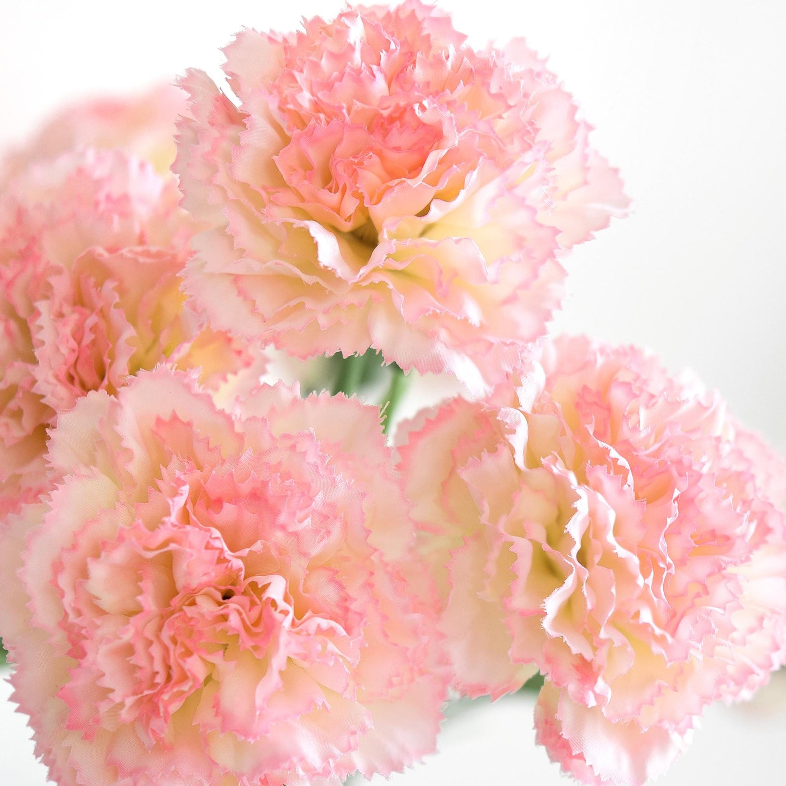 Dusky Pink Blossom Faux Carnation Flowers – 1 ft (29 cm) Tall, Realistic Silk Floral Decor for Weddings, Events, and Home Arrangements