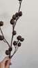 Deep Aubergine faux berry branch video showing dark purple berry texture and flexible stem