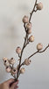 Blushed Cream faux berry branch video showing textured berries and flexible stem