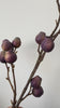 Dusty Plum faux berry branch video showing textured berries and flexible stem