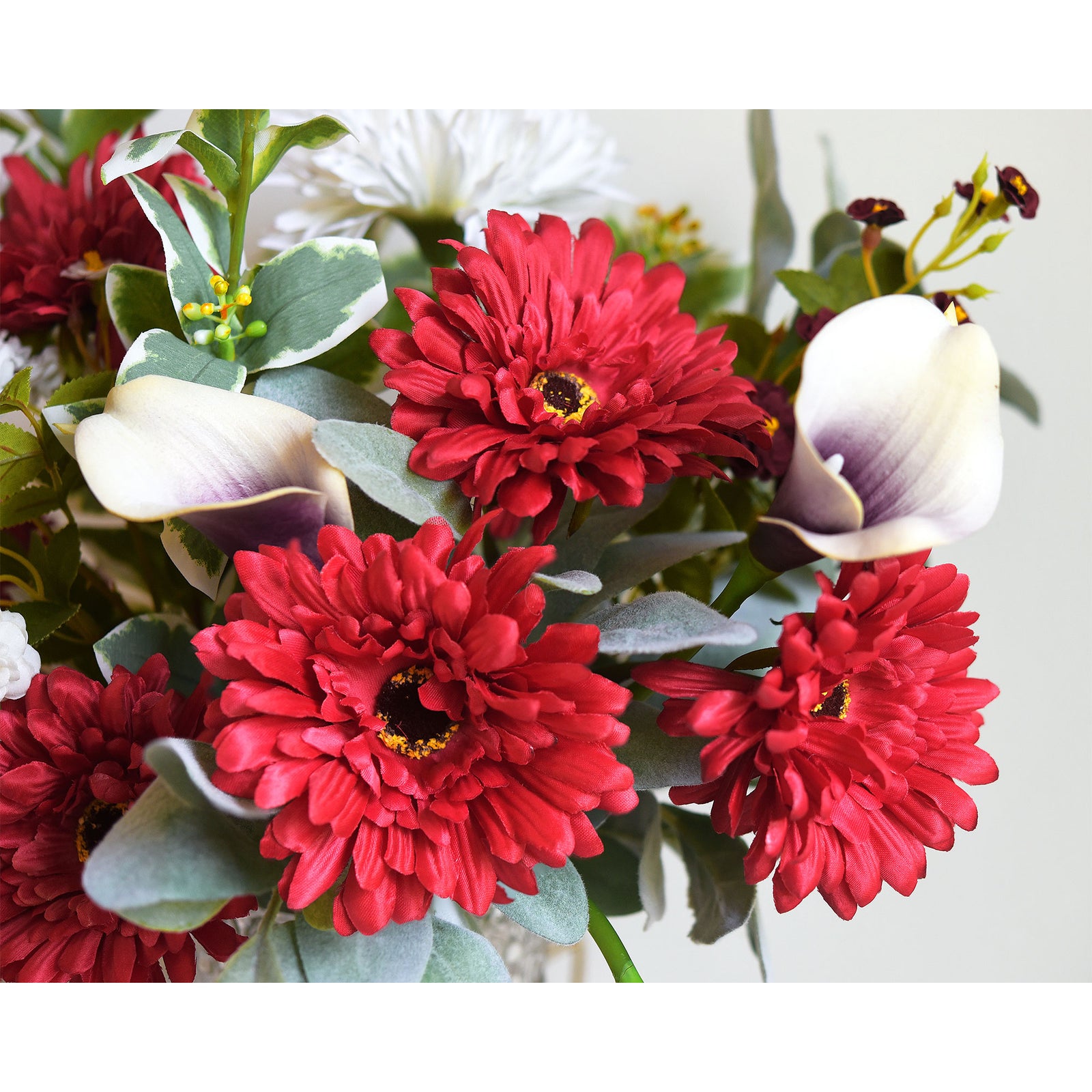 Silk gerbera flower stems shown in an additional view from the eight-color product listing.