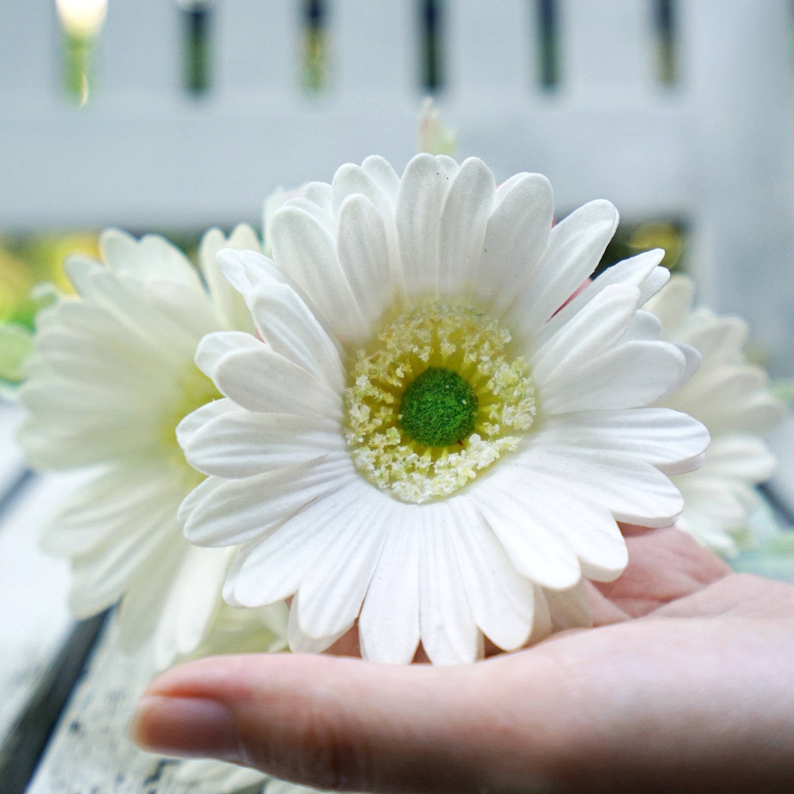 Real Touch Gerbera Flower Stems, Set of 7, 12.2 Inch – 8 Colors