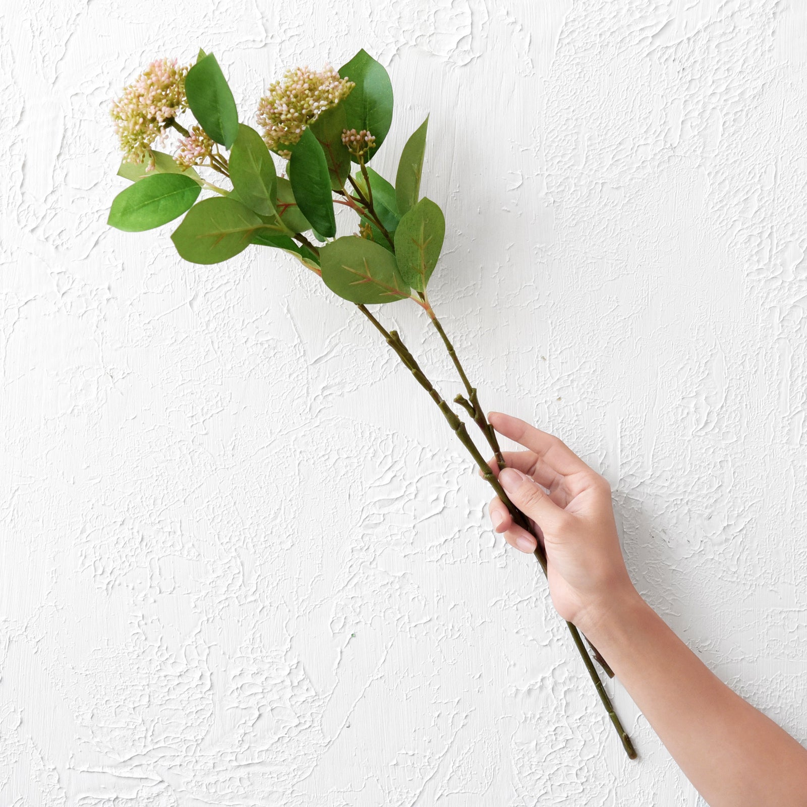 Viburnum (Little Bit Pink) Long Stem Artificial Silk Flowers, Filler Flower, Wedding, Home Decor, Arrangment 6 Stems