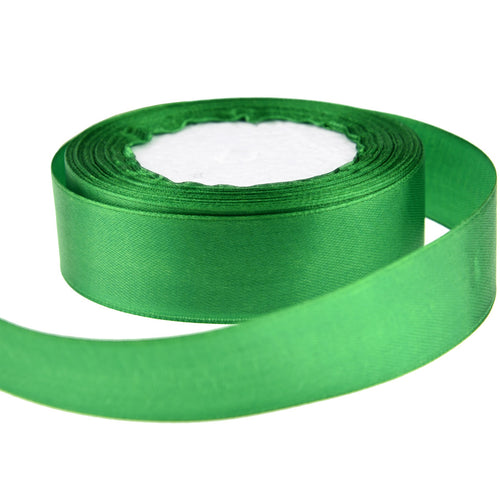 20mm Green Single Sided Satin Ribbon