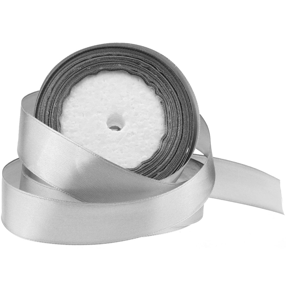 20mm Gray Single Sided Satin Ribbon