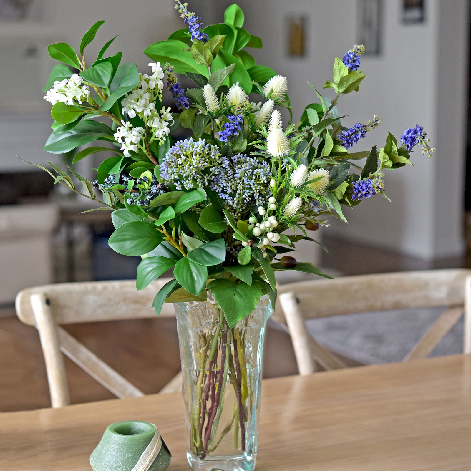 Viburnum (Serene Violet) Long Stem Artificial Silk Flowers, Filler Flower, Wedding, Home Decor, Arrangment 6 Stems