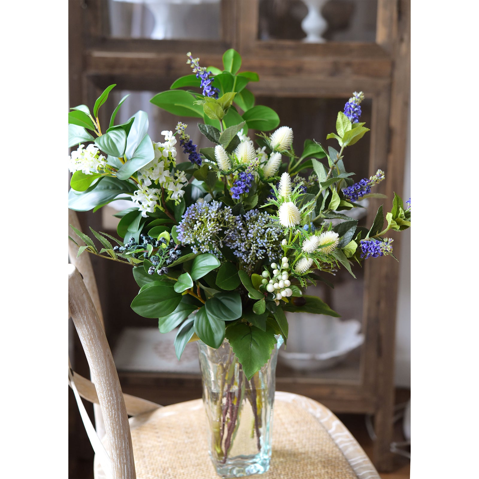Viburnum (Serene Violet) Long Stem Artificial Silk Flowers, Filler Flower, Wedding, Home Decor, Arrangment 6 Stems