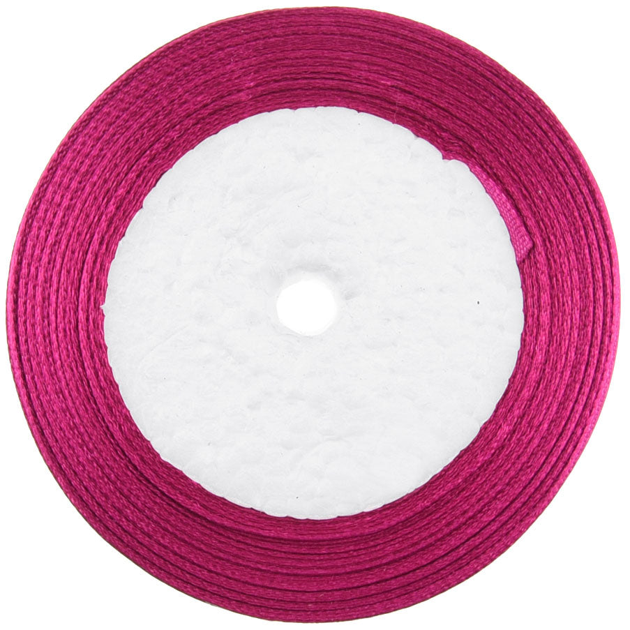25mm Amaranth Single Sided Satin Ribbon