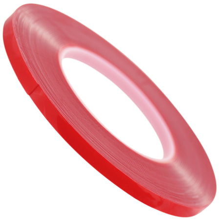 8mm x 1mm x 10 meters Multi-Purpose High Strength Transparent Acrylic Gel Adhesive Double Sided Tape Roll No Residue