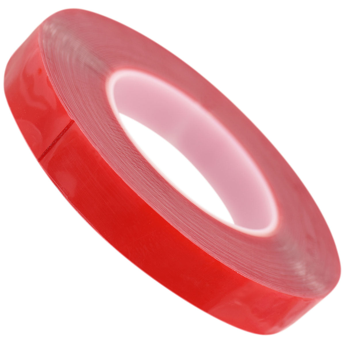 25mm x 1mm x 10 meters Multi-Purpose High Strength Transparent Acrylic Gel Adhesive Double Sided Tape Roll No Residue