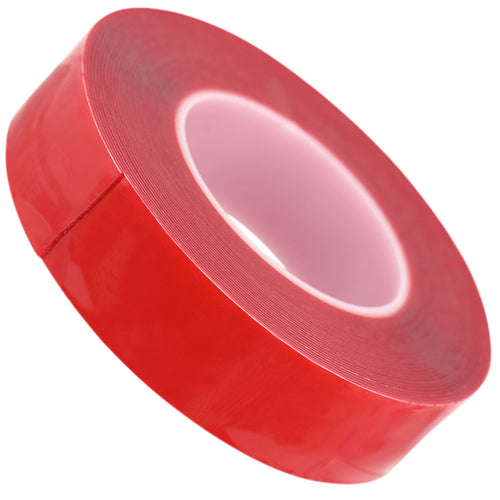 40mm x 1mm x 10 meters Multi-Purpose High Strength Transparent Acrylic Gel Adhesive Double Sided Tape Roll No Residue