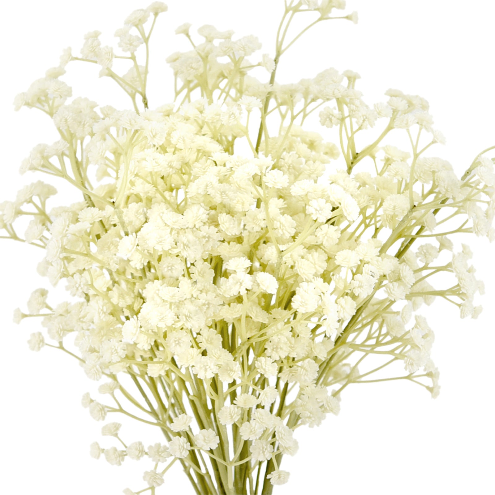 FiveSeasonStuff Baby's Breath Artificial Flowers 10 Baby's Breath Gypsophila 2 ft Tall Long Stems for Floral Arrangement, Wedding Flower Bouquet Décor (Vintage White)