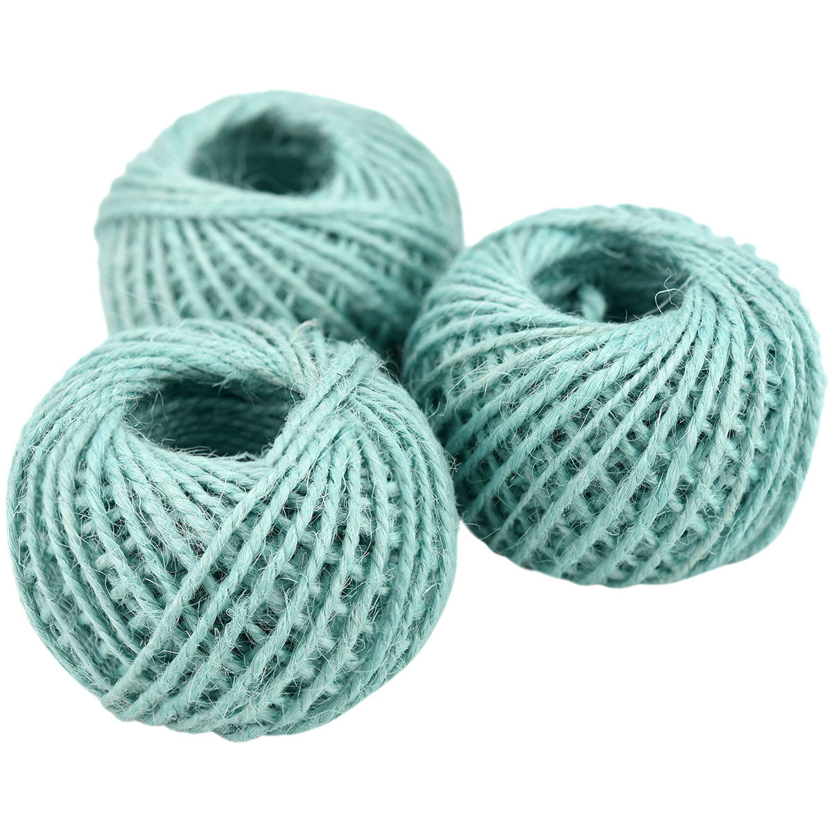 3-Pack of Natural Jute Twine Hemp Rope (98 Yards) Blue