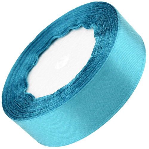 10mm Turquoise Single Sided Satin Ribbon