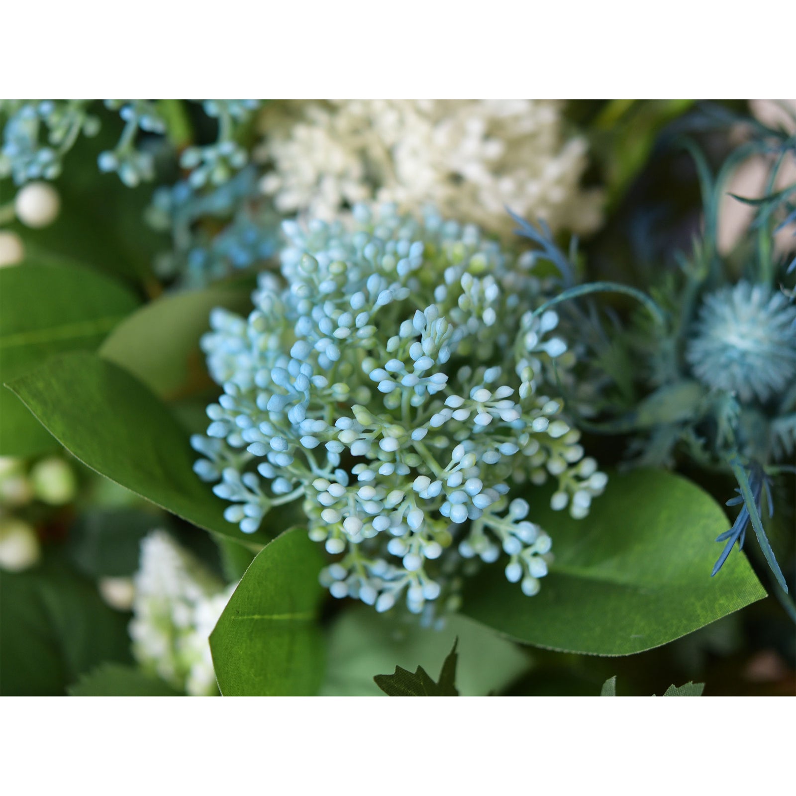 Viburnum (Waxy Blue) Long Stem Artificial Silk Flowers, Filler Flower, Wedding, Home Decor, Arrangment 6 Stems
