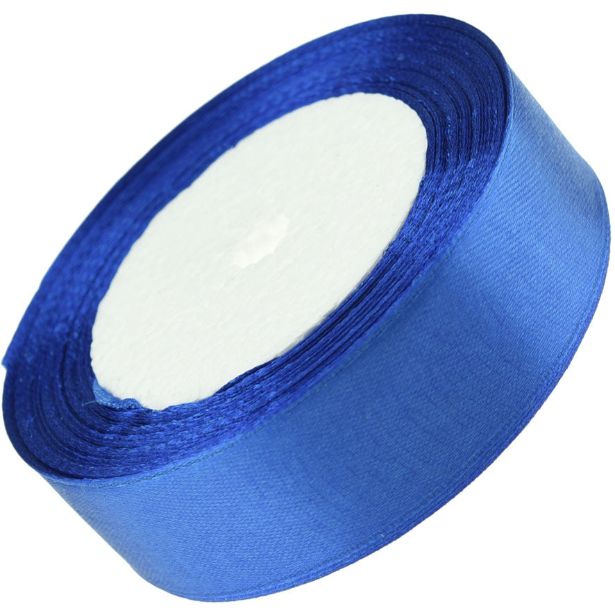 10mm Royal Blue Single Sided Satin Ribbon
