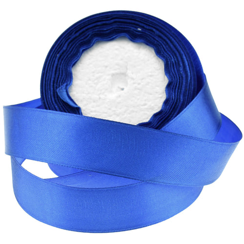 25mm Royal Blue Single Sided Satin Ribbon
