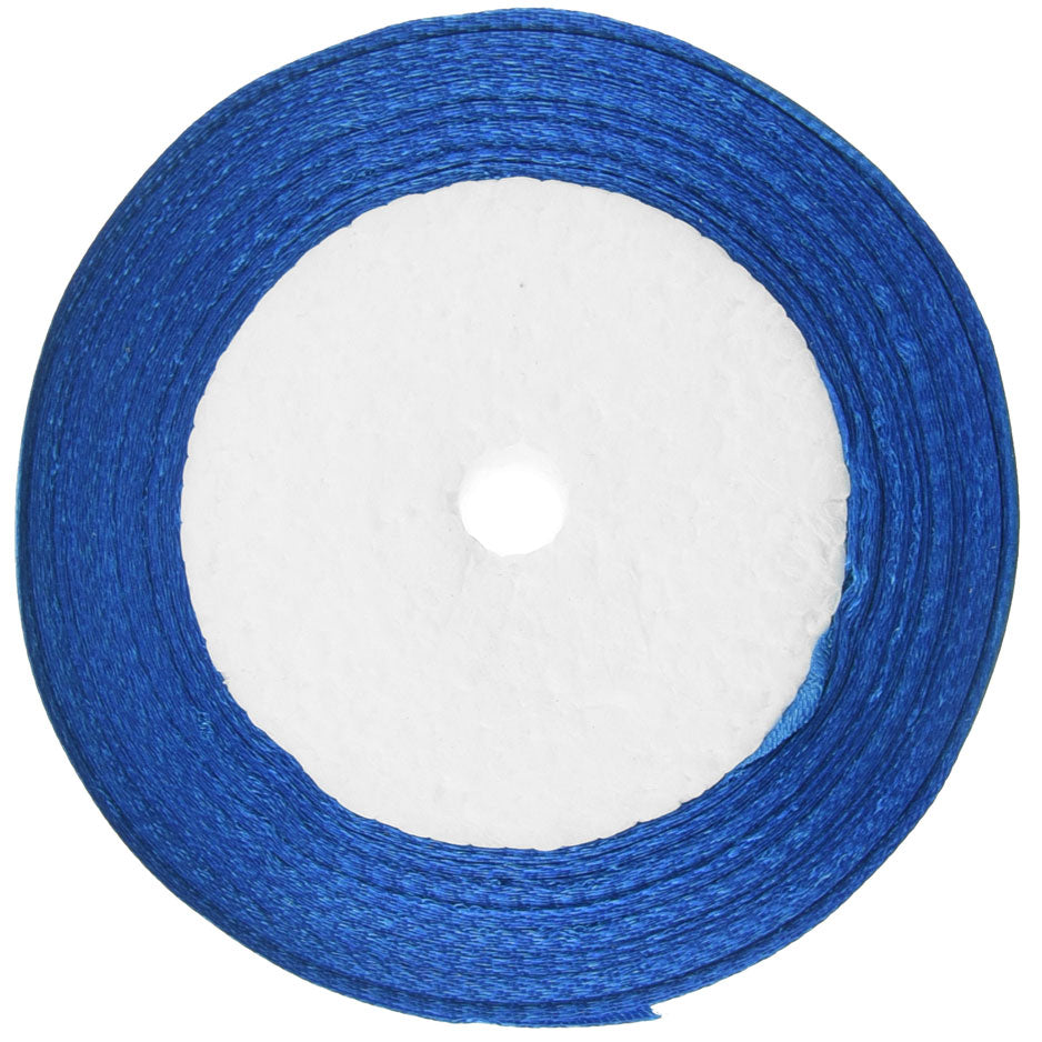 25mm Royal Blue Single Sided Satin Ribbon