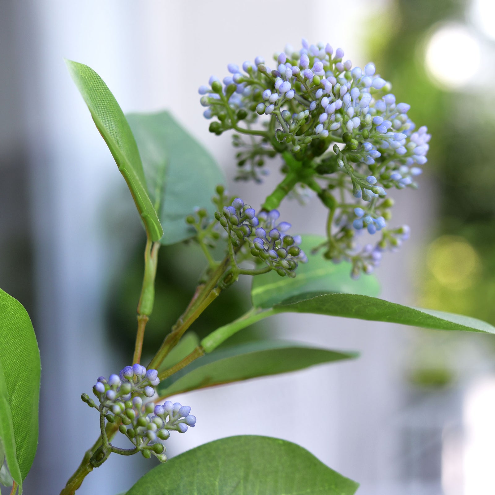 Viburnum (Serene Violet) Long Stem Artificial Silk Flowers, Filler Flower, Wedding, Home Decor, Arrangment 6 Stems