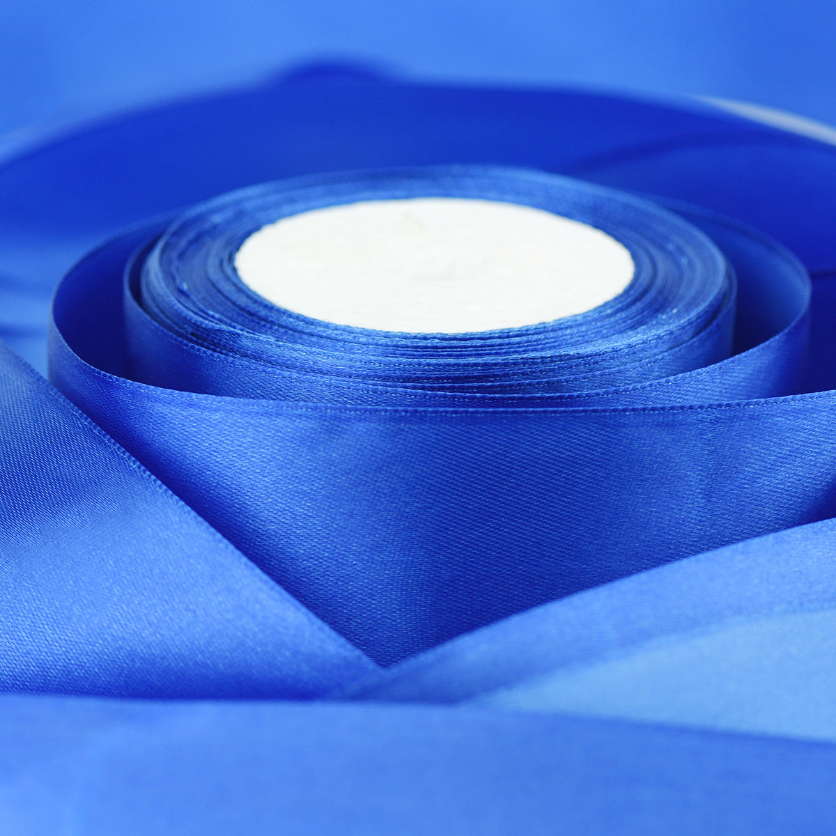 50mm Royal Blue Single Sided Satin Ribbon