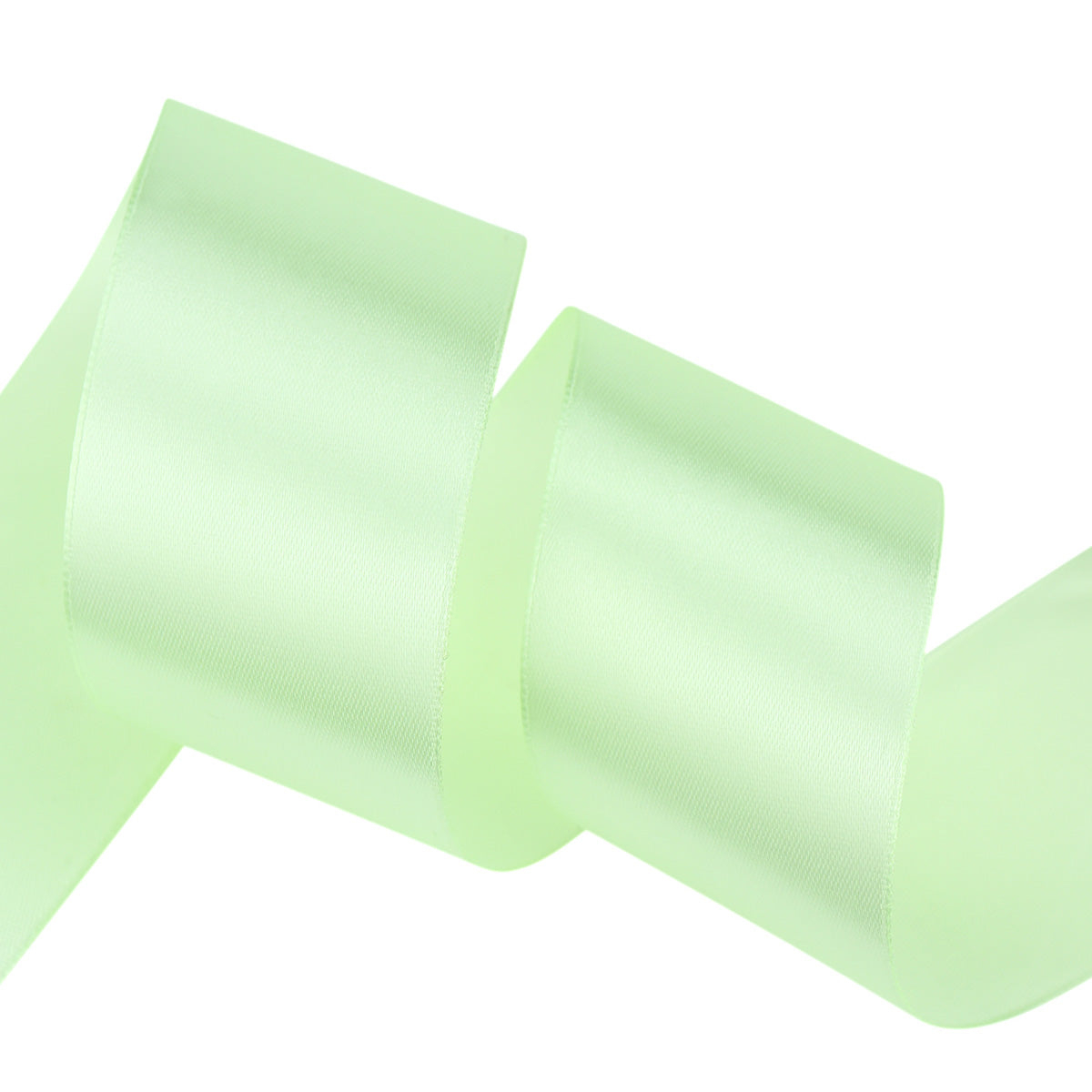 50mm Light Green Single Sided Satin Ribbon