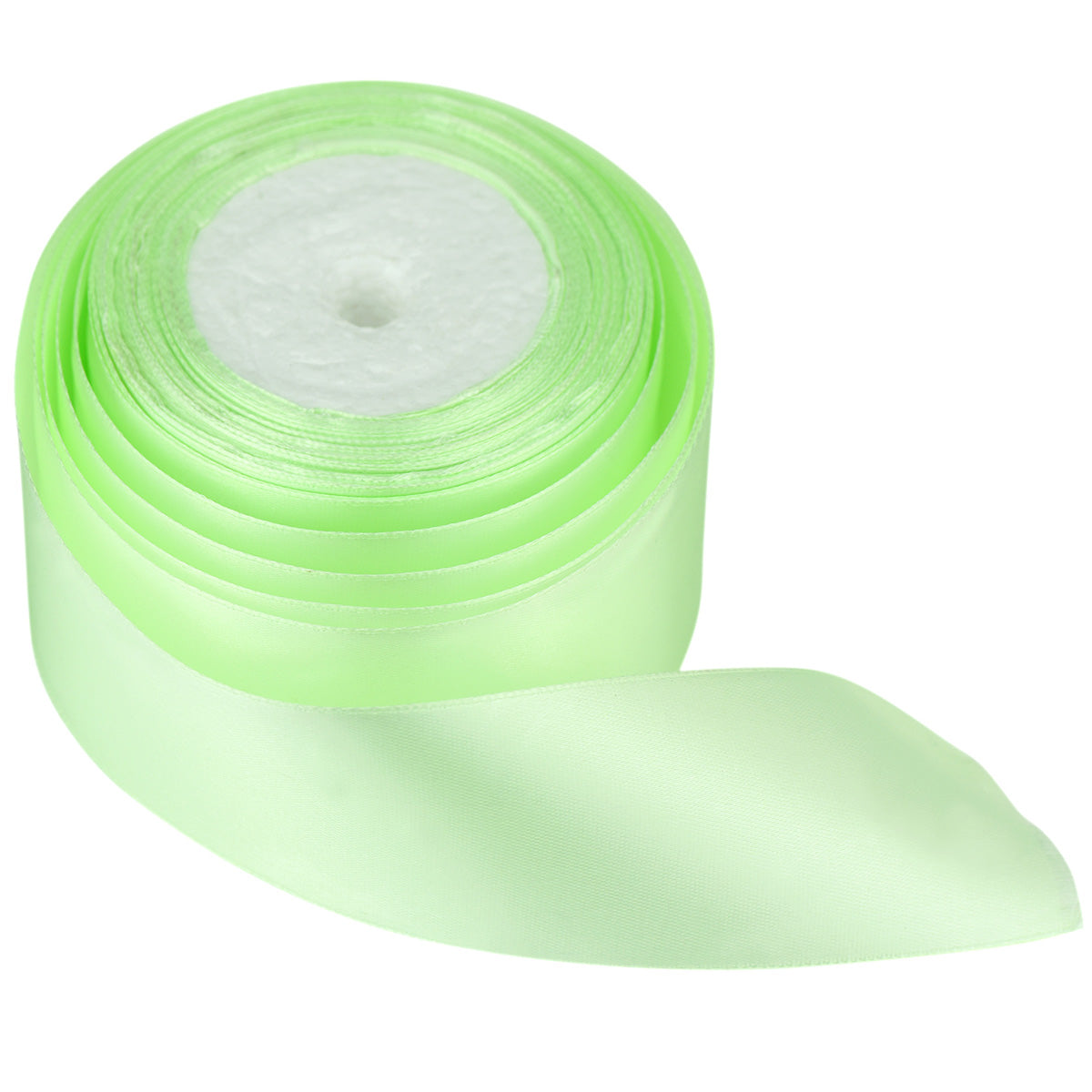 50mm Light Green Single Sided Satin Ribbon