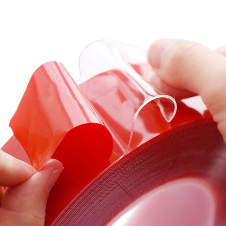 40mm x 1mm x 10 meters Multi-Purpose High Strength Transparent Acrylic Gel Adhesive Double Sided Tape Roll No Residue