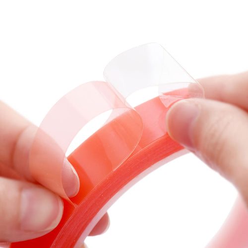 30mm x 0.2mm x 10 meters Multi-Purpose High Strength Transparent Acrylic Gel Adhesive Double Sided Tape Roll No Residue